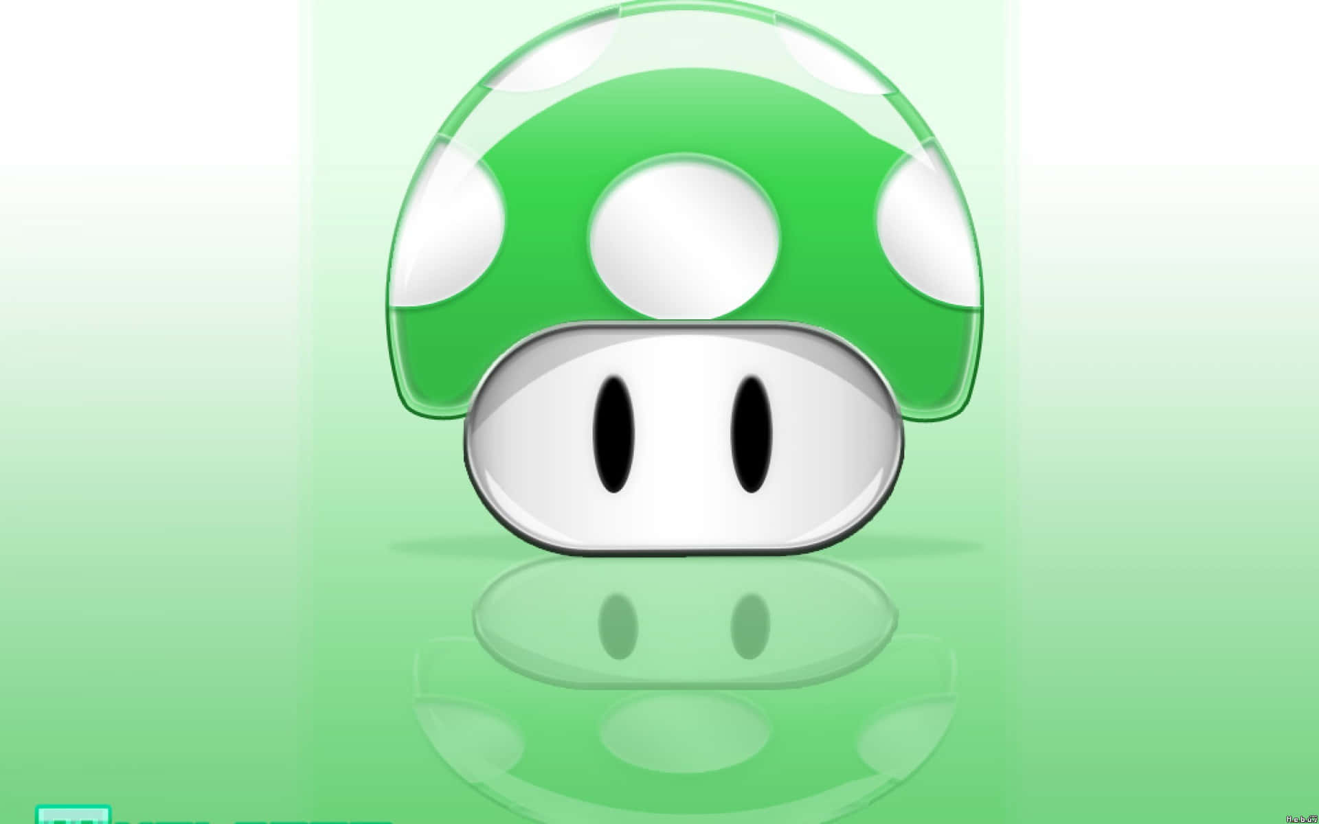 Mario collecting a Super Mushroom in a vibrant game scene Wallpaper