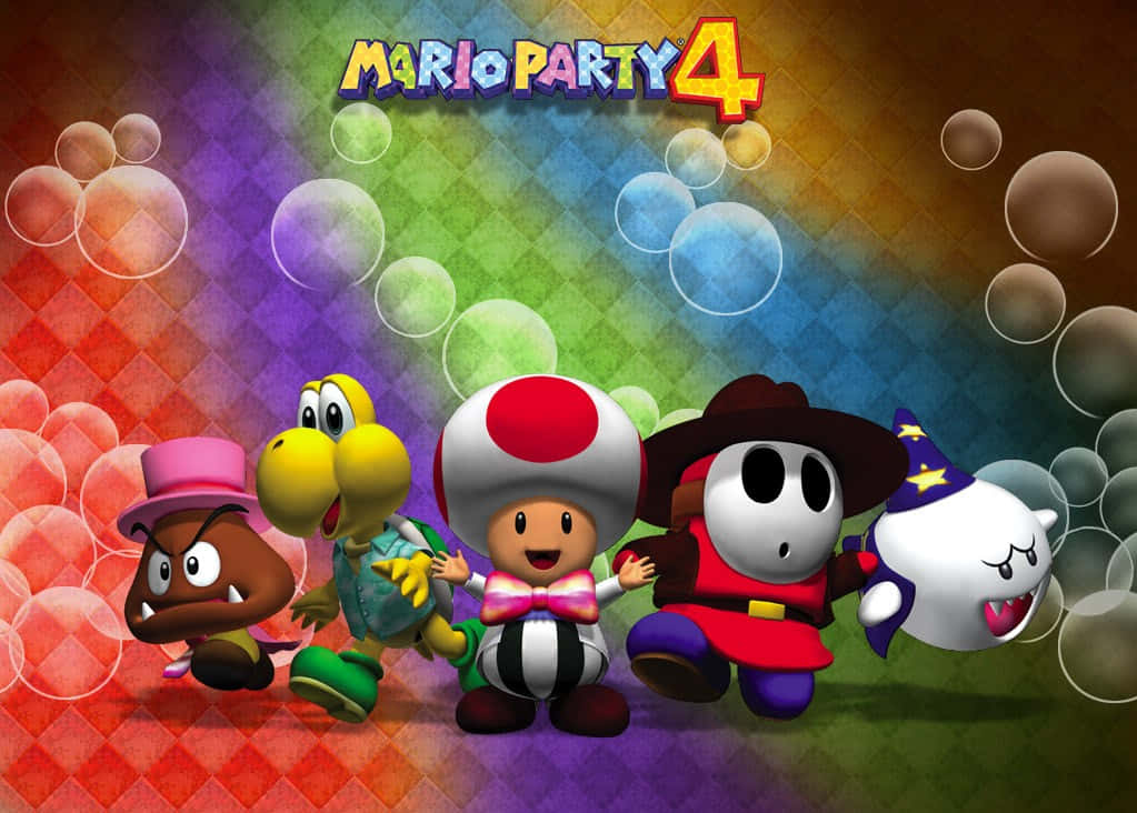 Exciting Mario Party Adventures Await Wallpaper