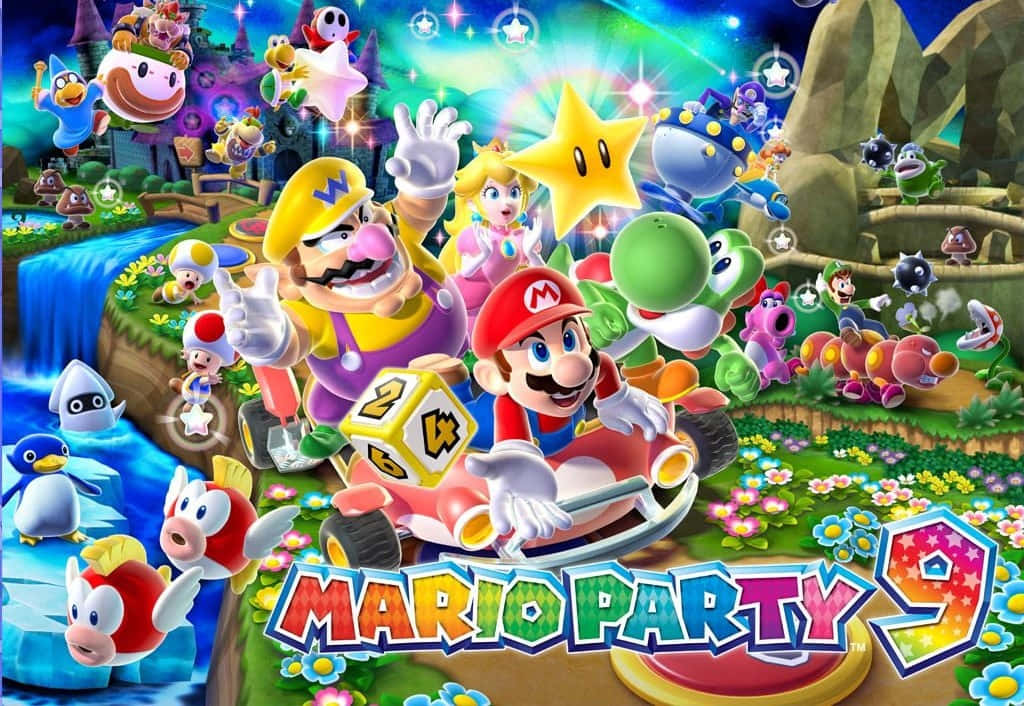 Joyful Adventures with Mario Party Wallpaper
