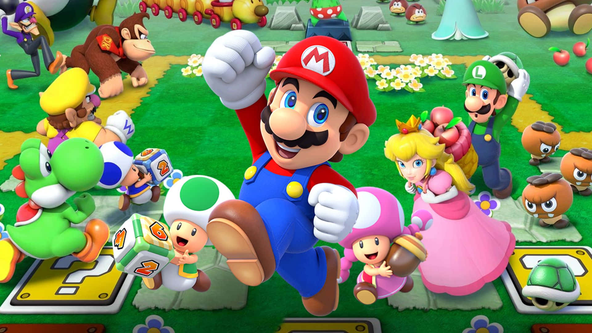 Join the party with Mario and friends! Wallpaper