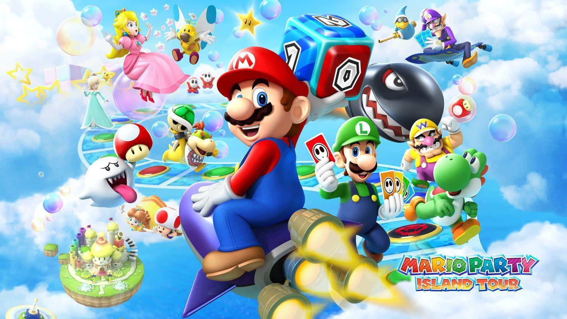 Exciting Mario Party Game Night Wallpaper