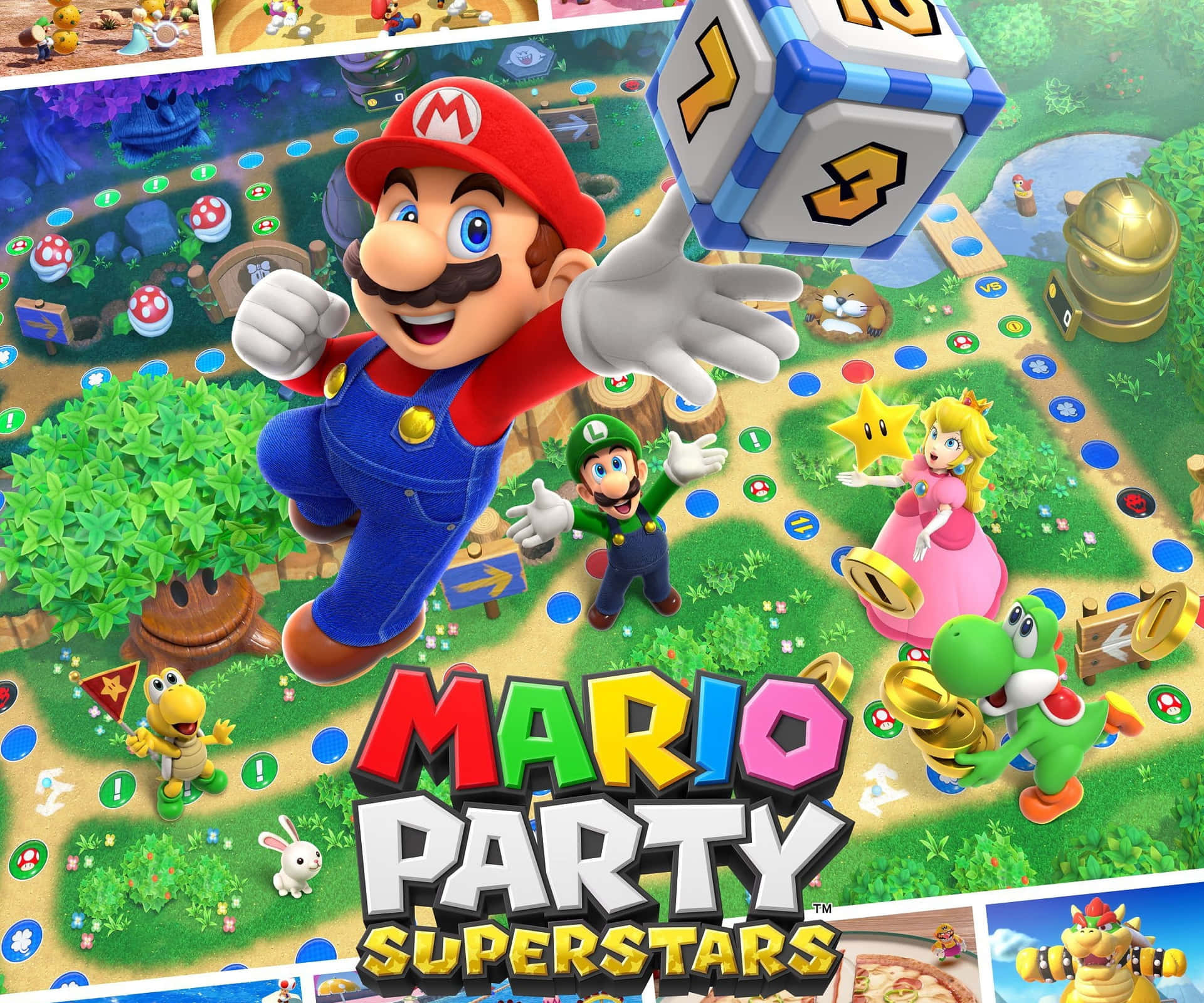 Exciting Mario Party Gameplay Wallpaper