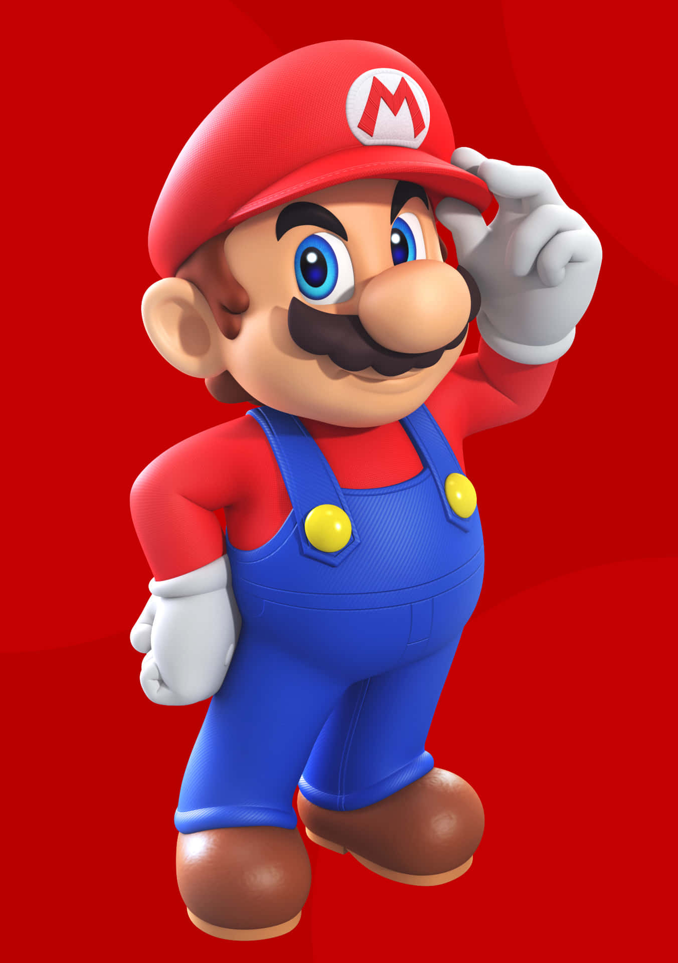 Mario Jumping In His Mushroom Kingdom