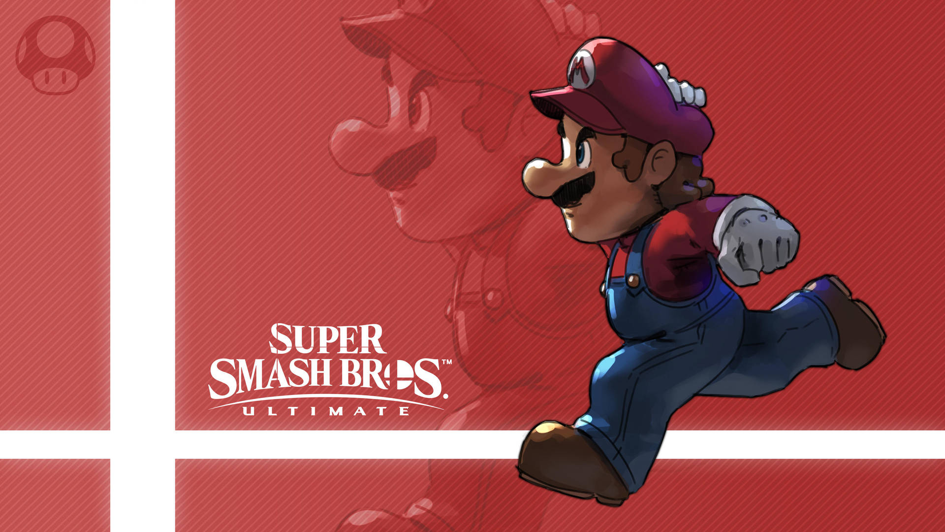 Mario Smash Bros Ultimate Fanart Wallpaper