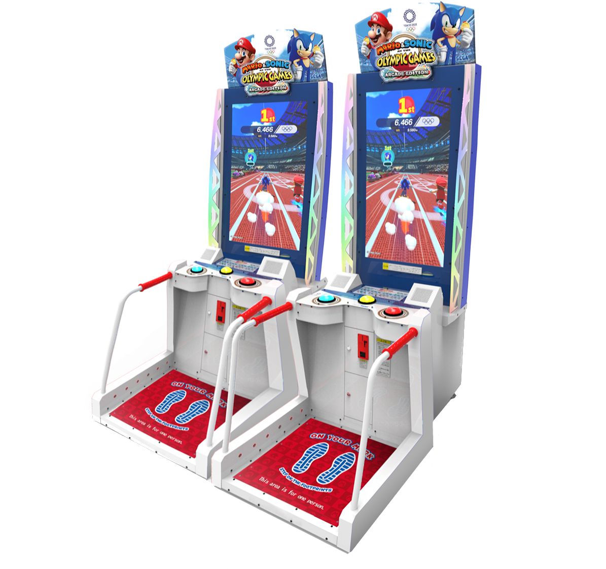 Mario Sonic Olympic Games Arcade Machine PNG