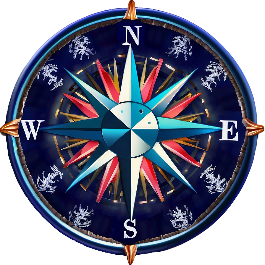 Maritime Compass Rose Symbol Png 13 PNG