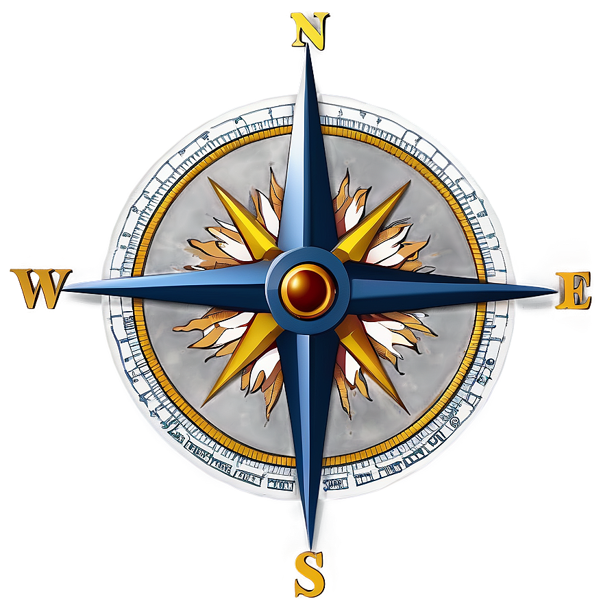 Maritime Compass Rose Symbol Png Wvd46 PNG