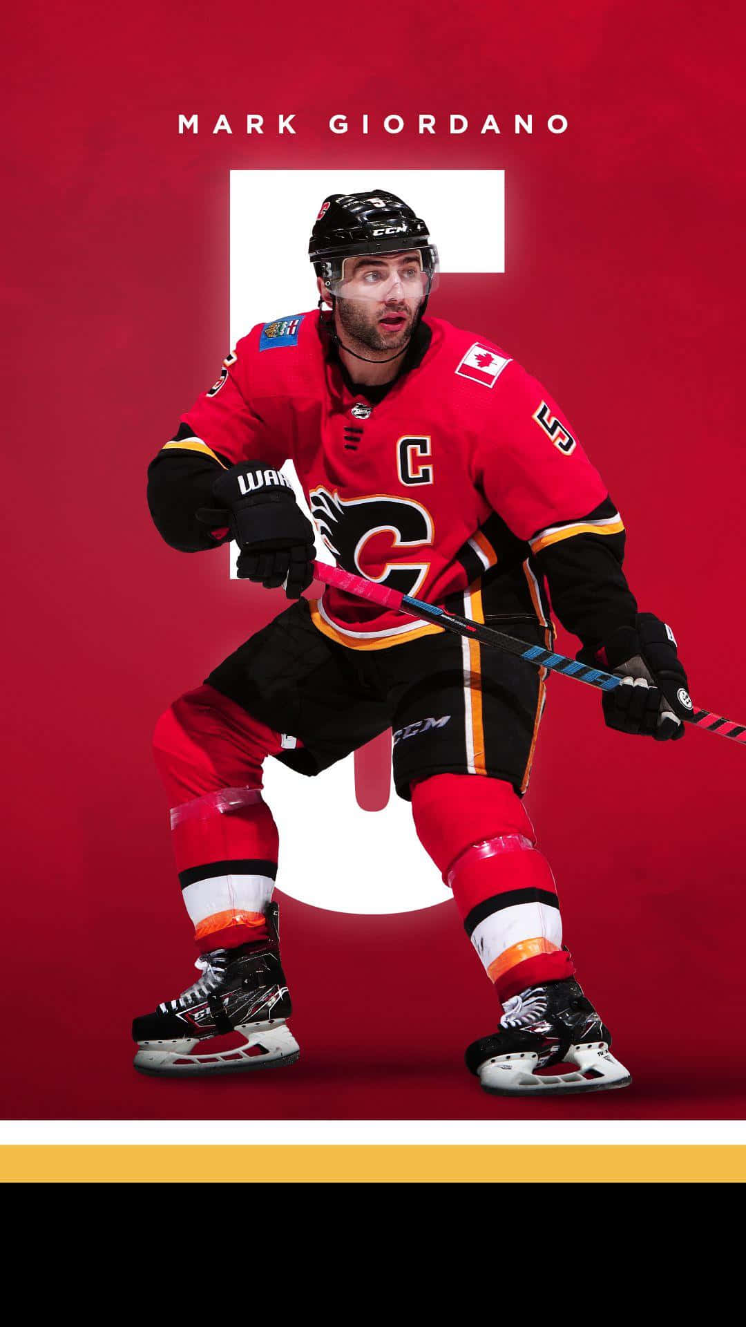 Mark Giordano Calgary Flames Captain Wallpaper