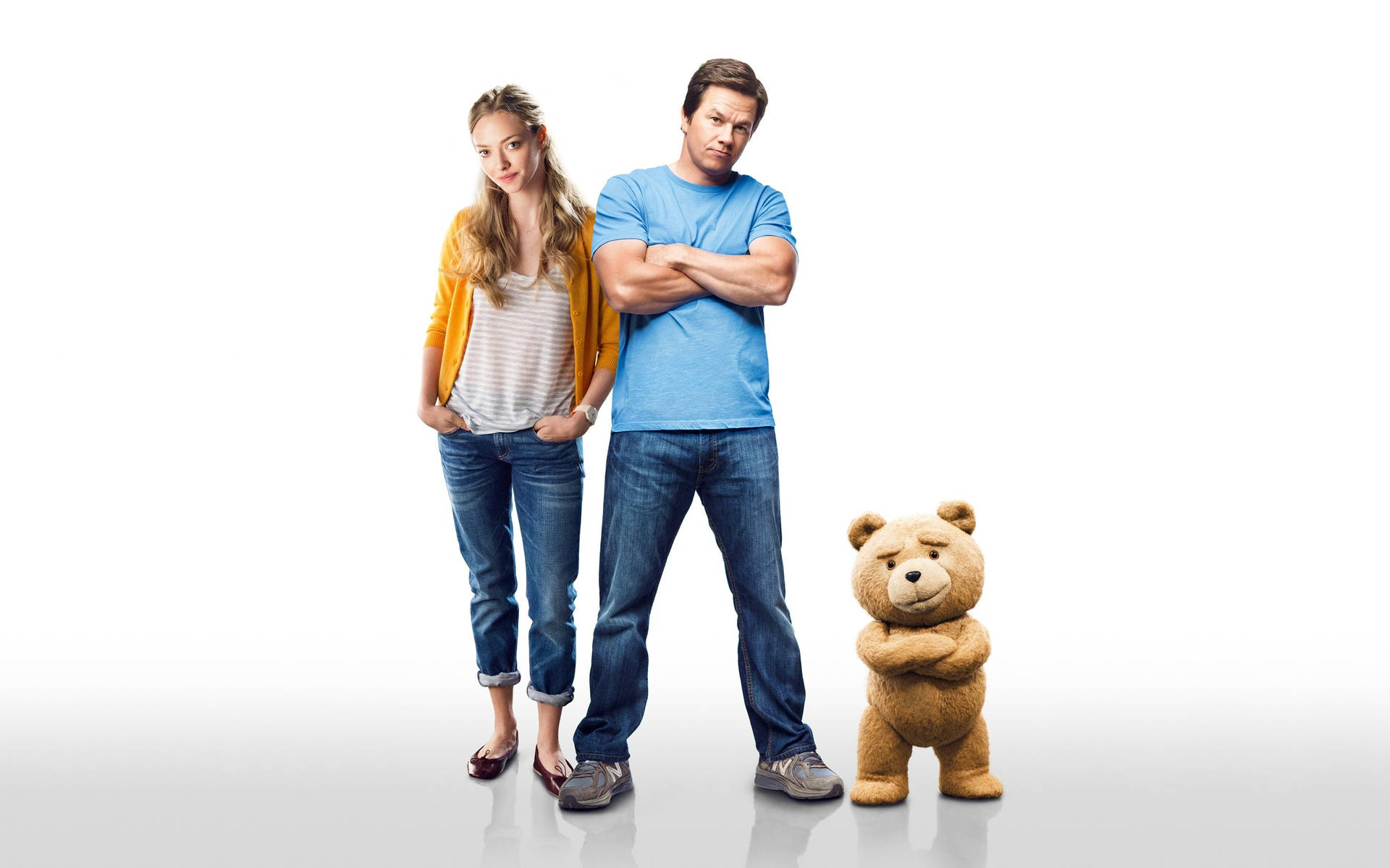 Mark Wahlberg And Ted Characters Wallpaper
