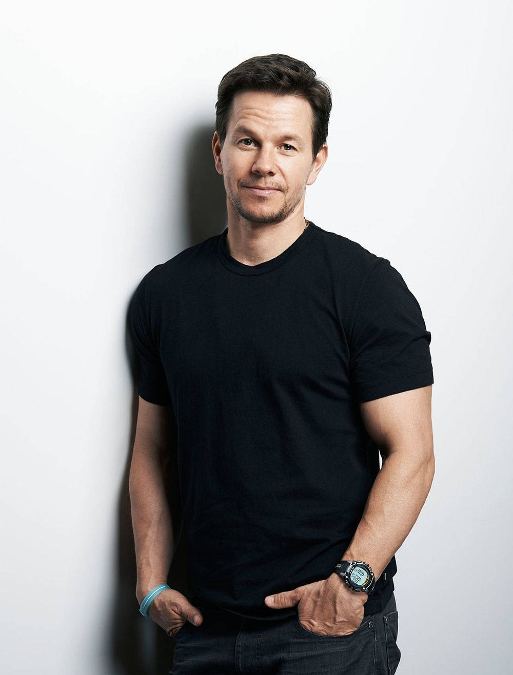 Mark Wahlberg In Black Shirt Wallpaper