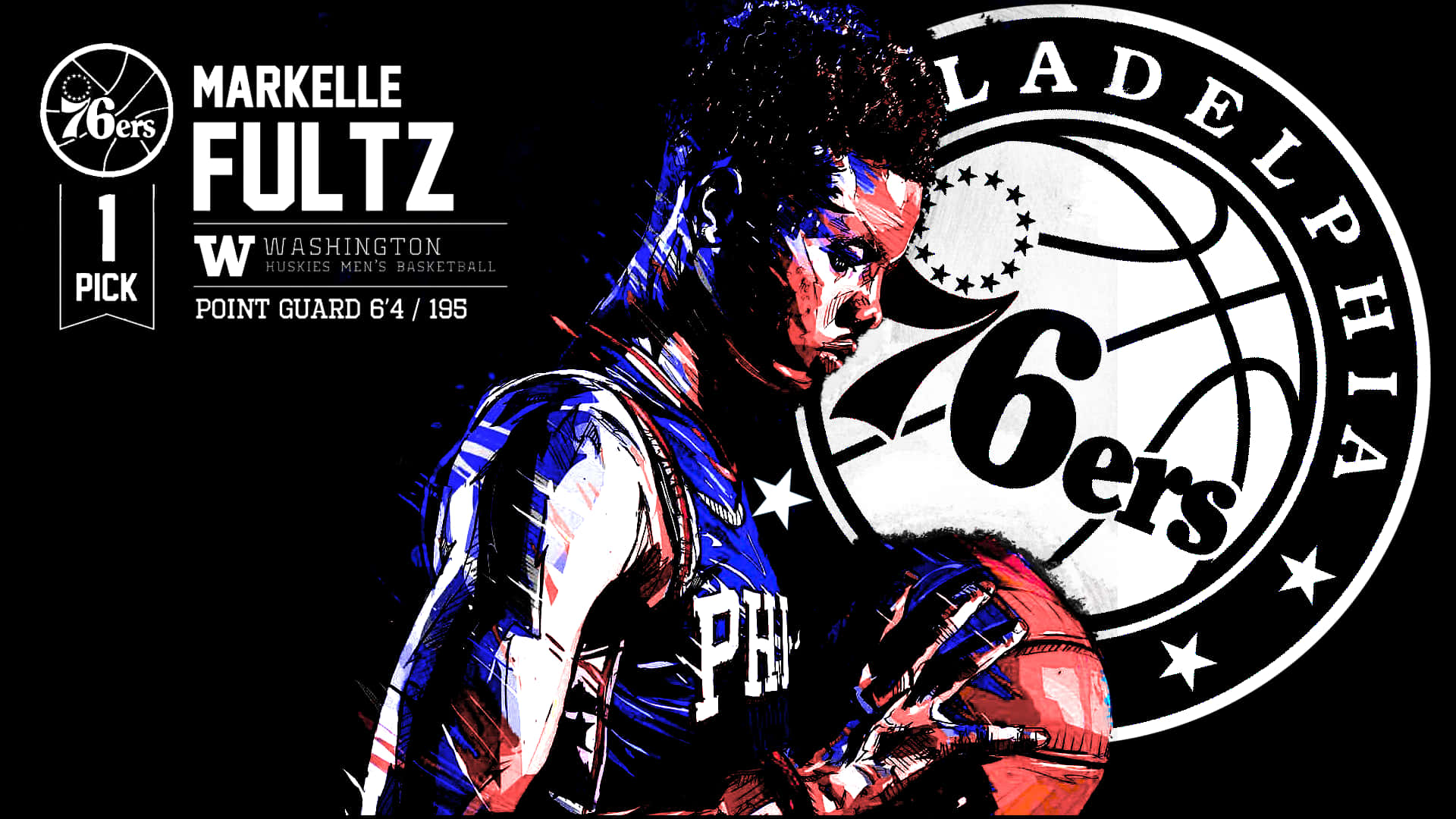 Markelle Fultz Of Philadelphia 76ers Poster Wallpaper