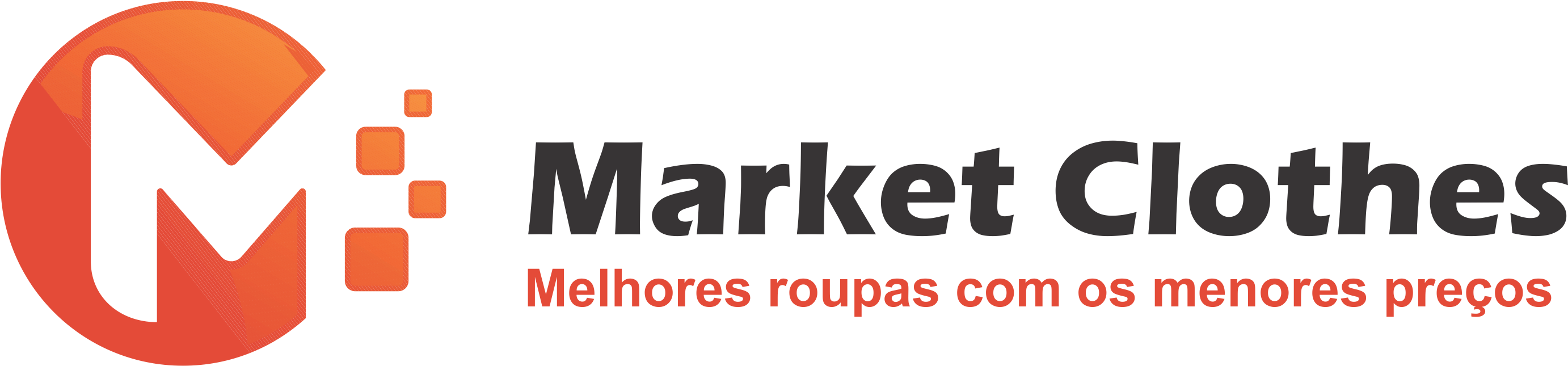 Market Clothes Logowith Tagline PNG