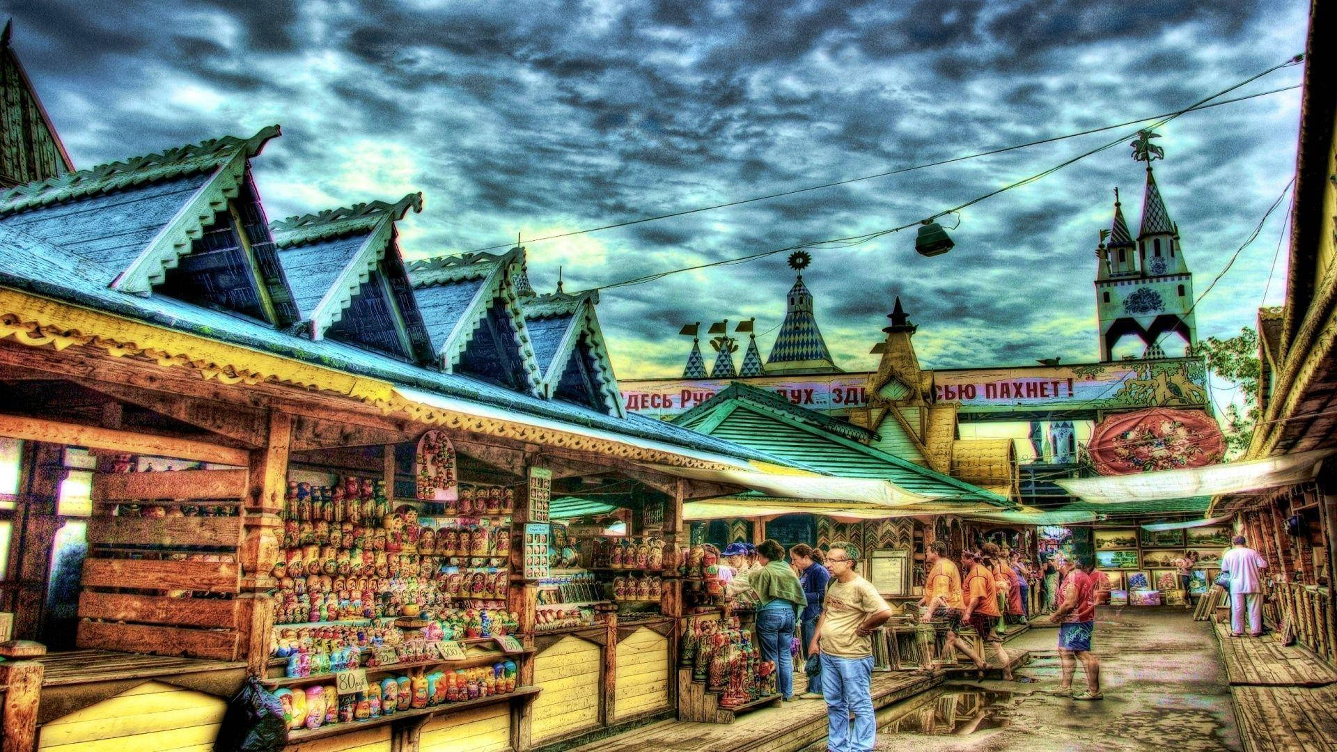 Market In Russia Background