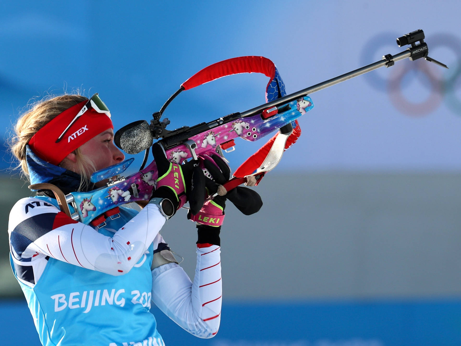 Marketa Davidova Biathlon Beijing Olympics Wallpaper