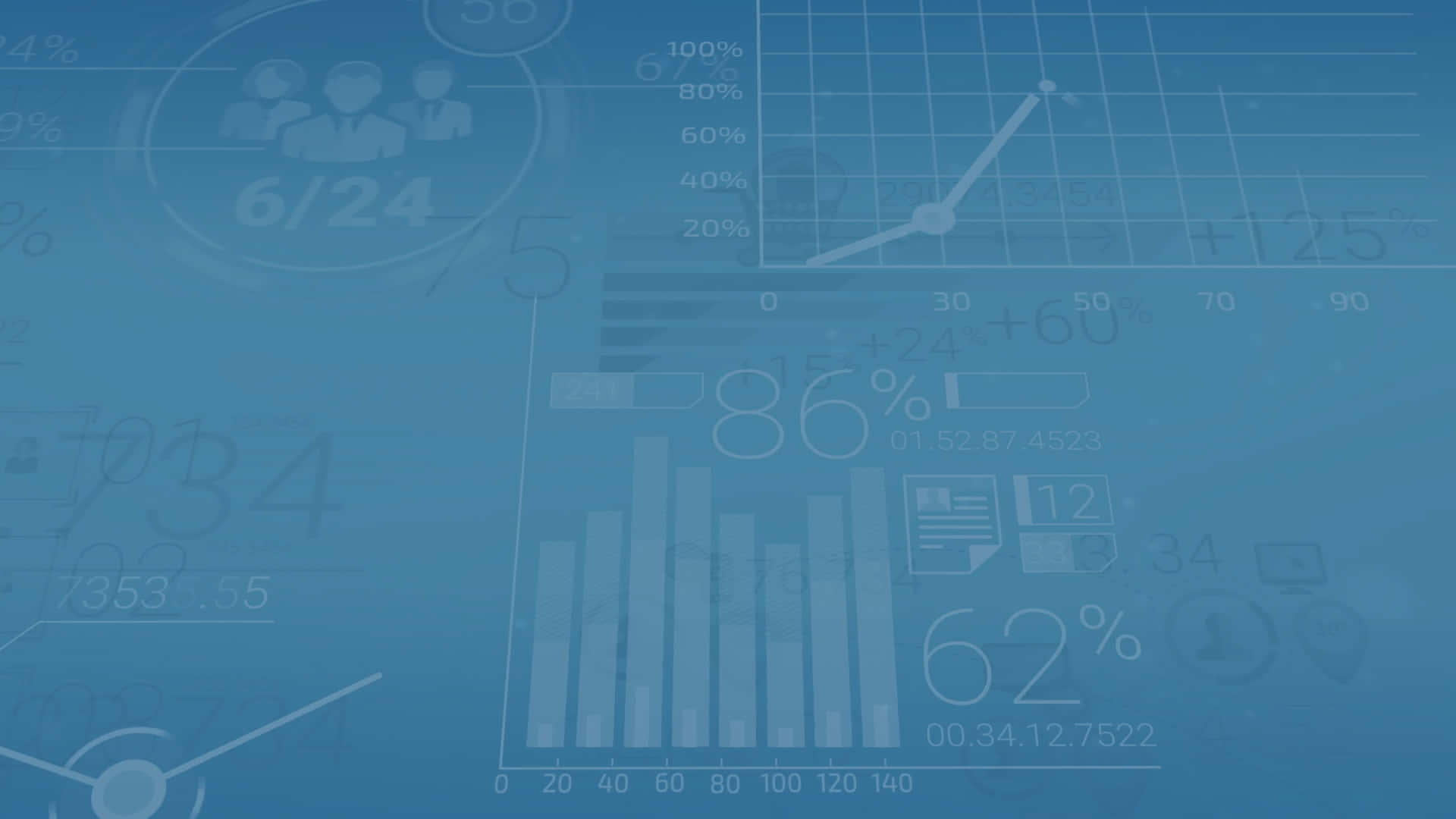 Marketing Analytics Blue Desktop Wallpaper