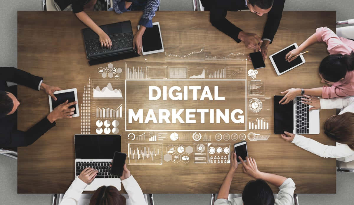 Digital Marketing - A Business Concept Wallpaper