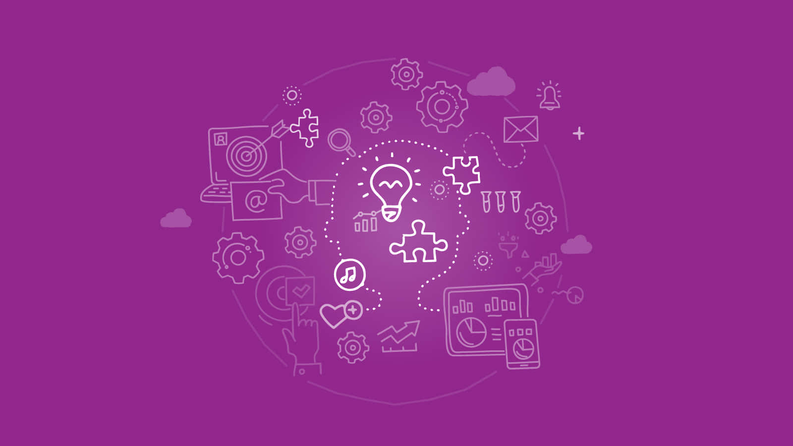 Marketing Purple Desktop Wallpaper