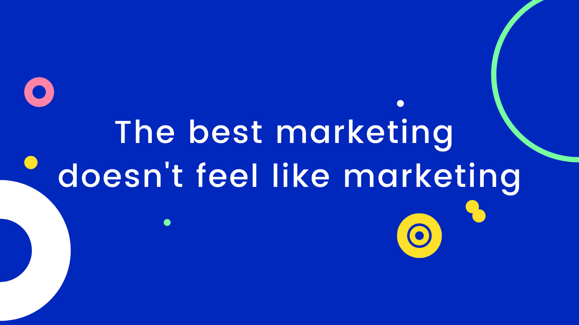 Marketing Quotes Blue Desktop Wallpaper