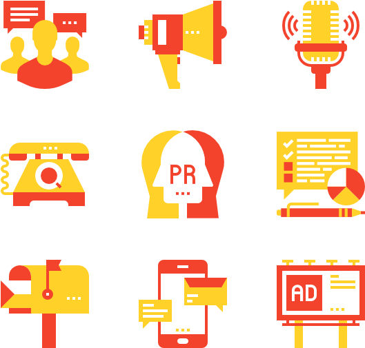 Marketingand Communication Icons PNG