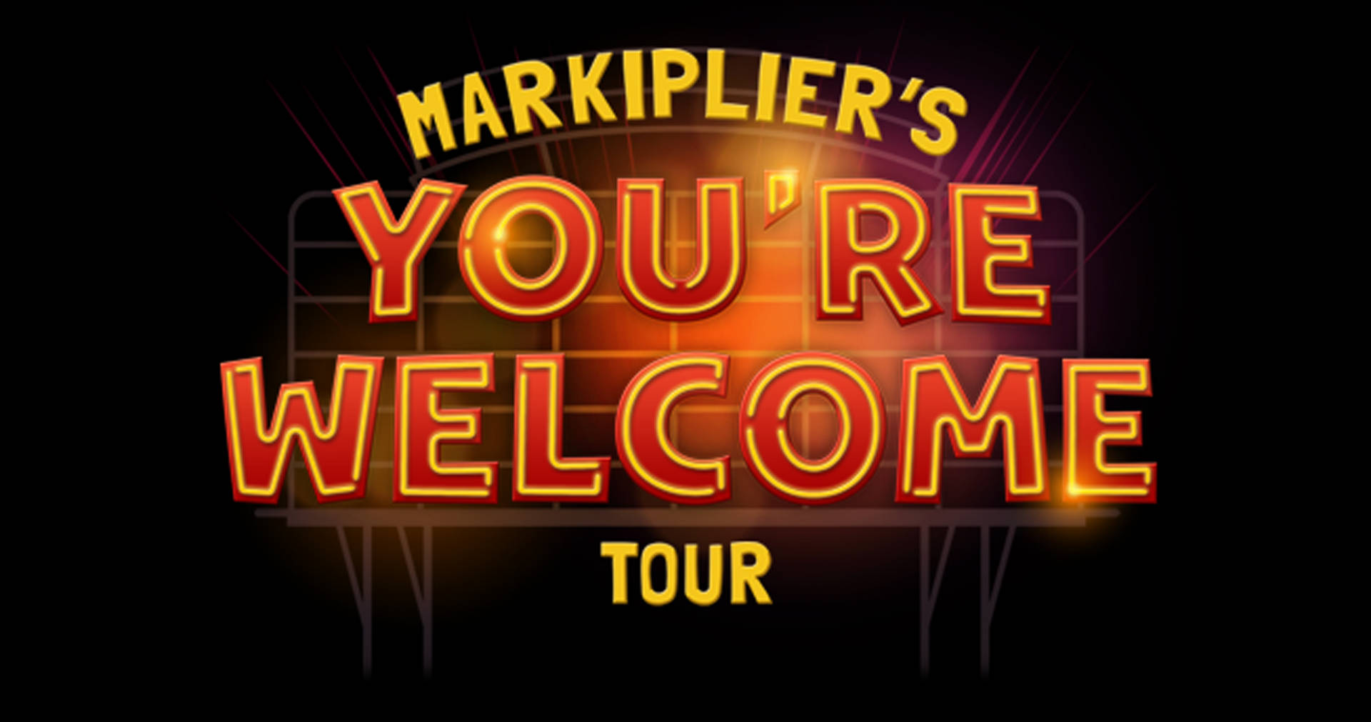 Markiplier Tour Poster Tapet: En moderne tour poster, der tilbyder flotte farver og smukke detaljer. Wallpaper