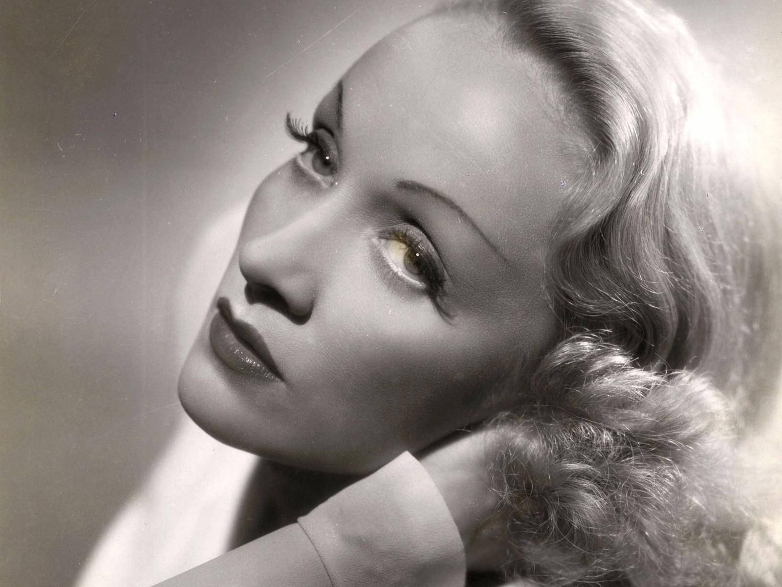 Marlene Dietrich ansigt tæt op som tapet: Wallpaper