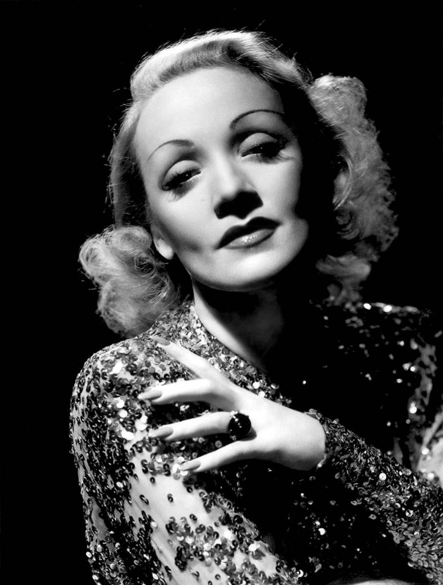 Marlene Dietrich Paillet Kjole Wallpaper
