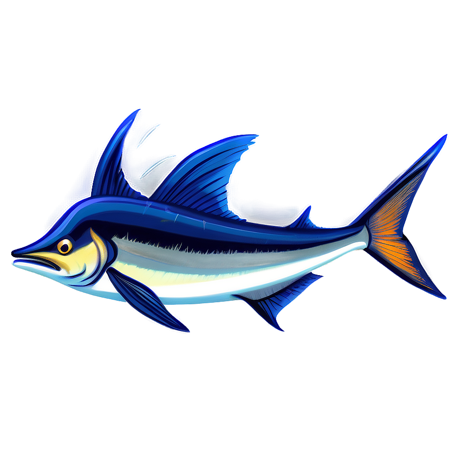 Marlin Fish Illustration Png Wgc PNG