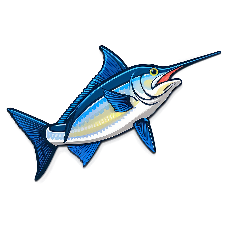 Marlin Fishing Badge Png 06242024 PNG