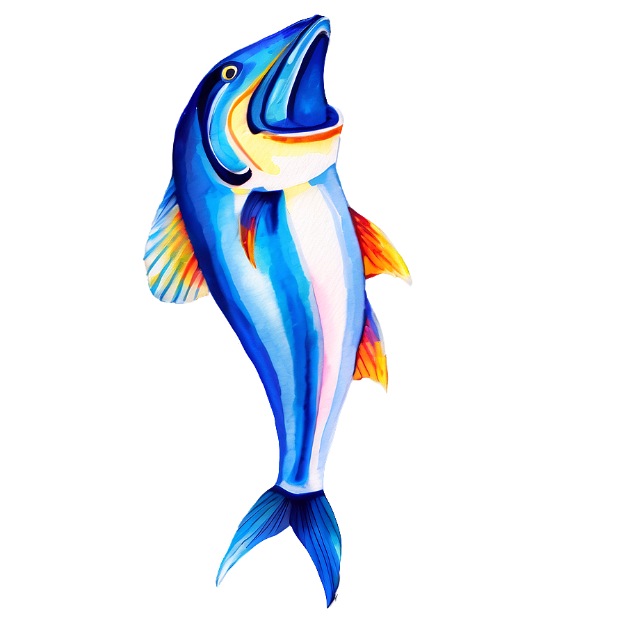 Marlin In Watercolor Png 06242024 PNG