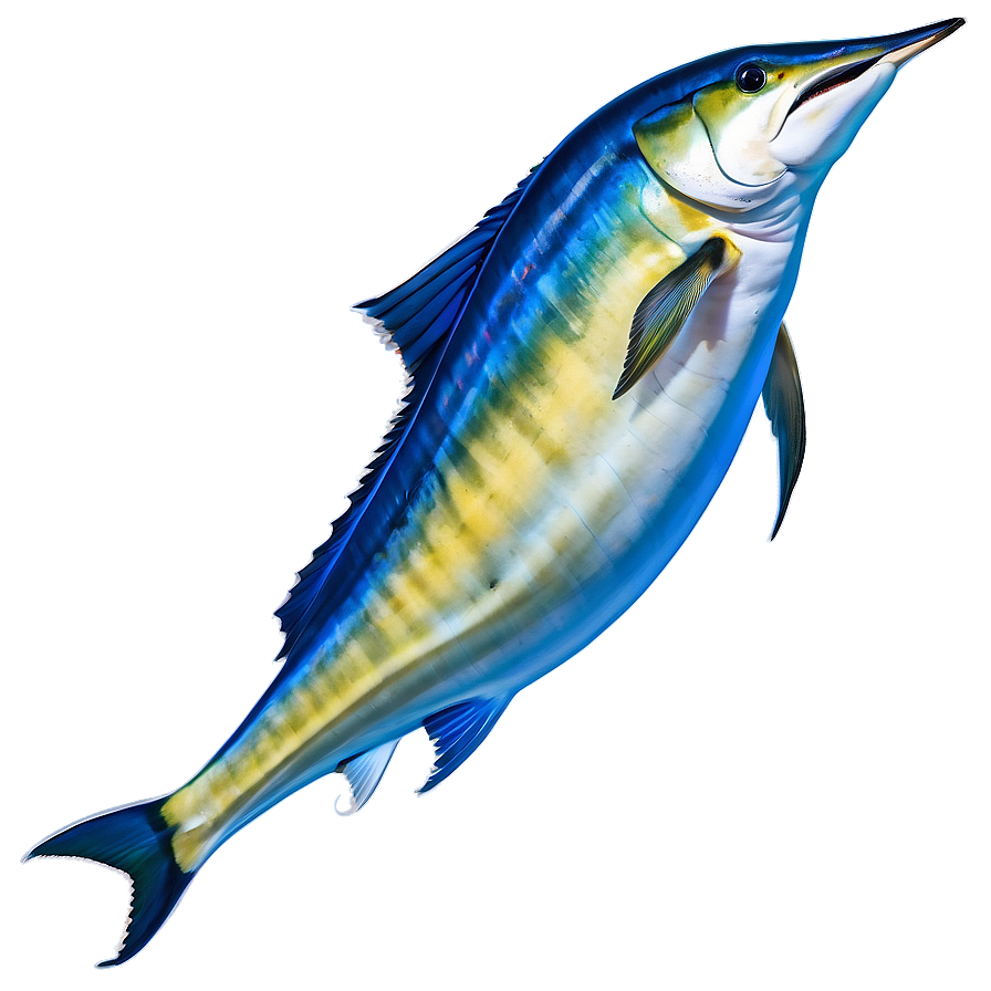 Marlin Jumping Sunset Png 06242024 PNG