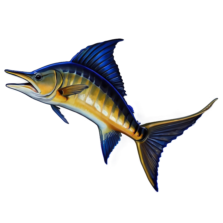 Marlin Jumping Sunset Png Xxq PNG