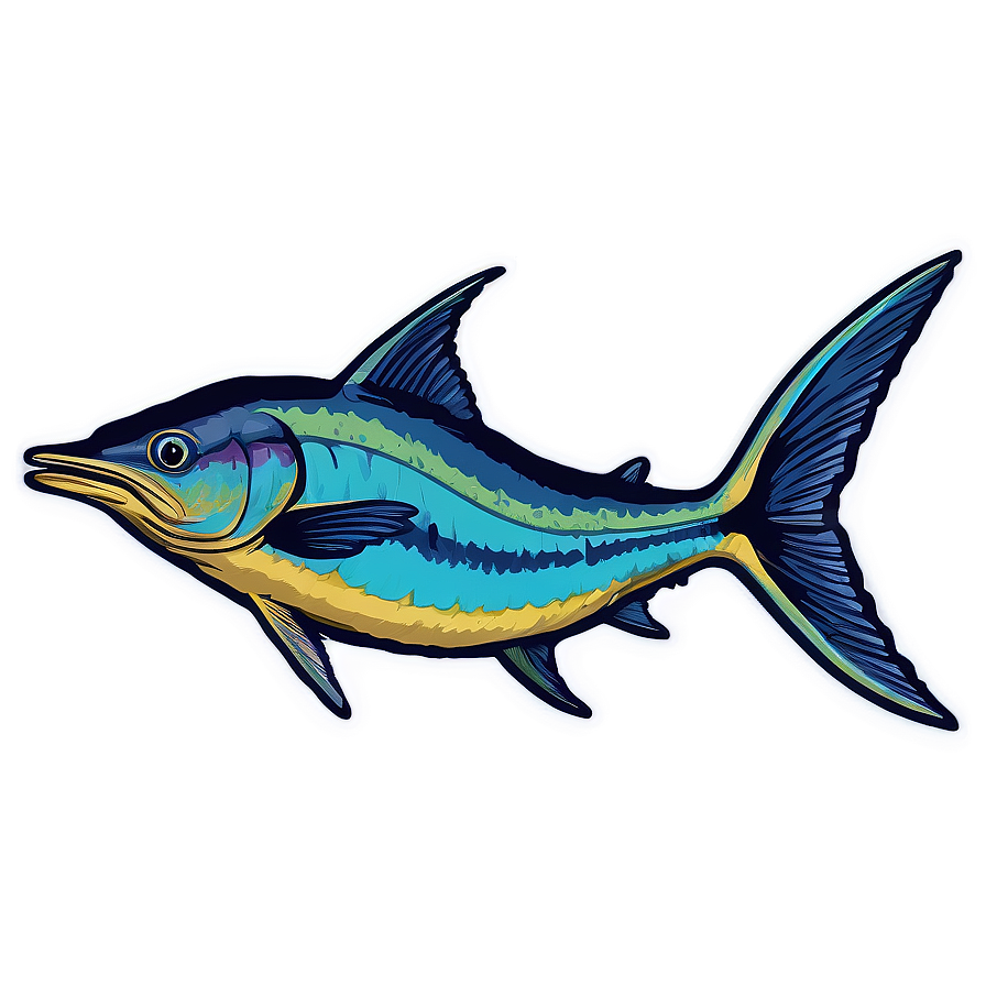 Marlin Jumping Sunset Png Ysp PNG