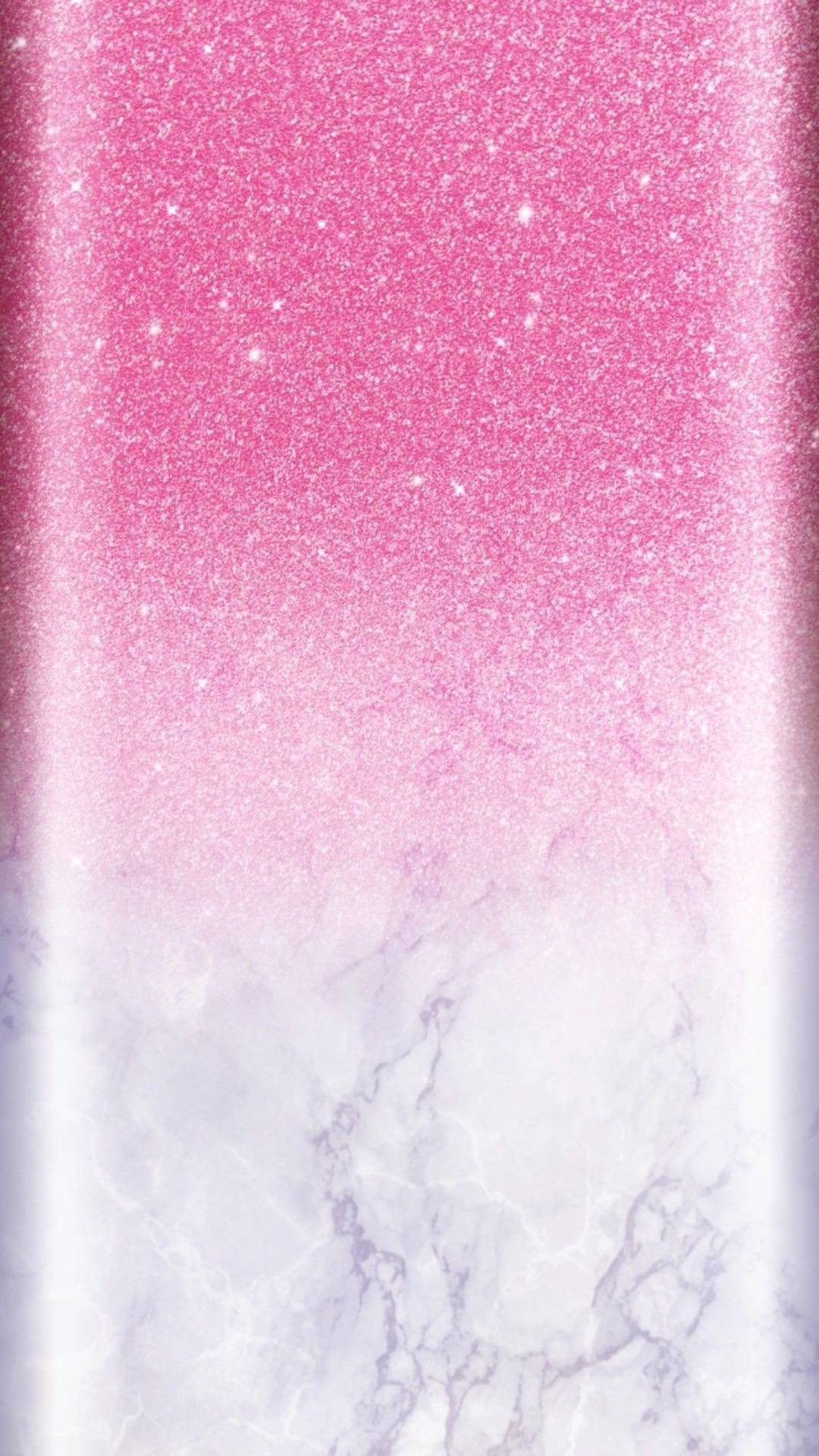 Marmor Pink Med Pink Glitter Wallpaper