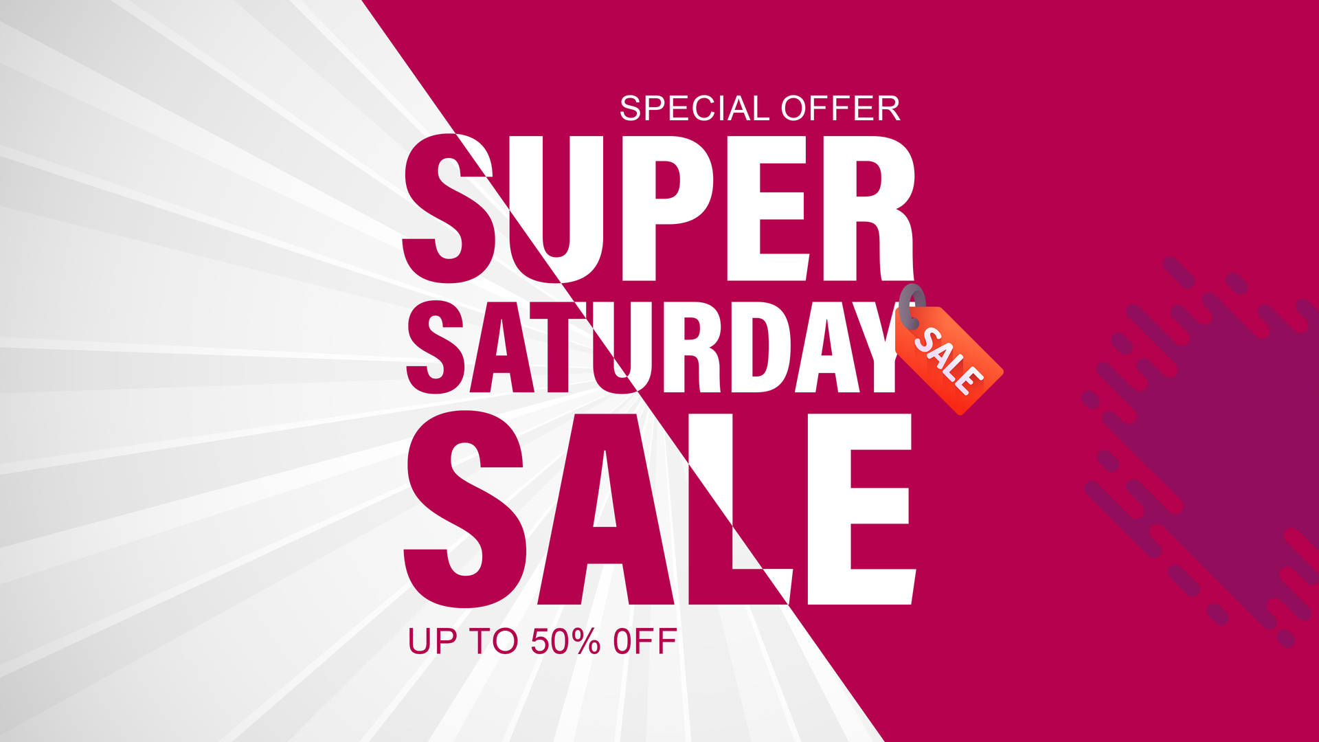 Maroon And White Super Saturday Sale