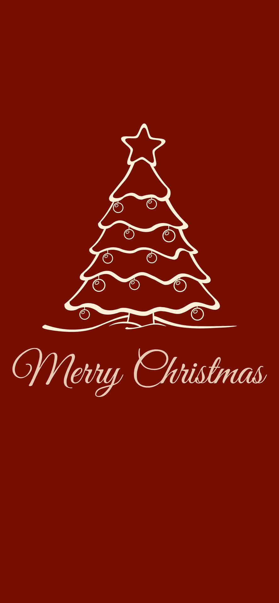 Maroon Colored Aesthetic Christmas Iphone Wallpaper