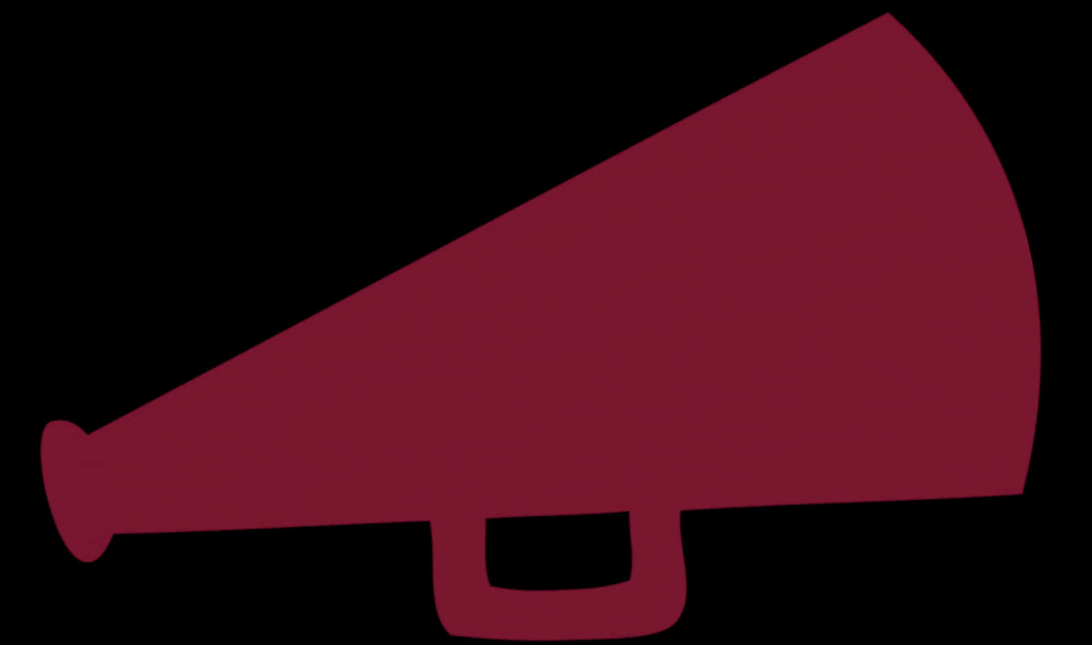 Maroon Megaphone Silhouette PNG