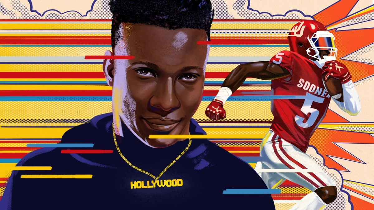 Marquise Hollywood Brown Artwork Wallpaper