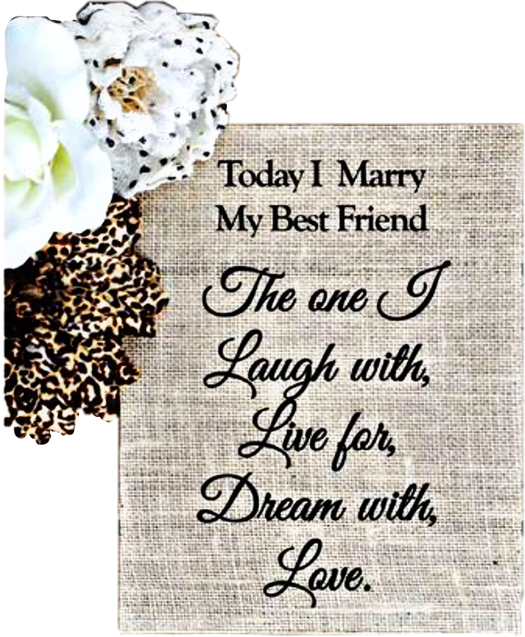 Marrying My Best Friend Wedding Sign PNG