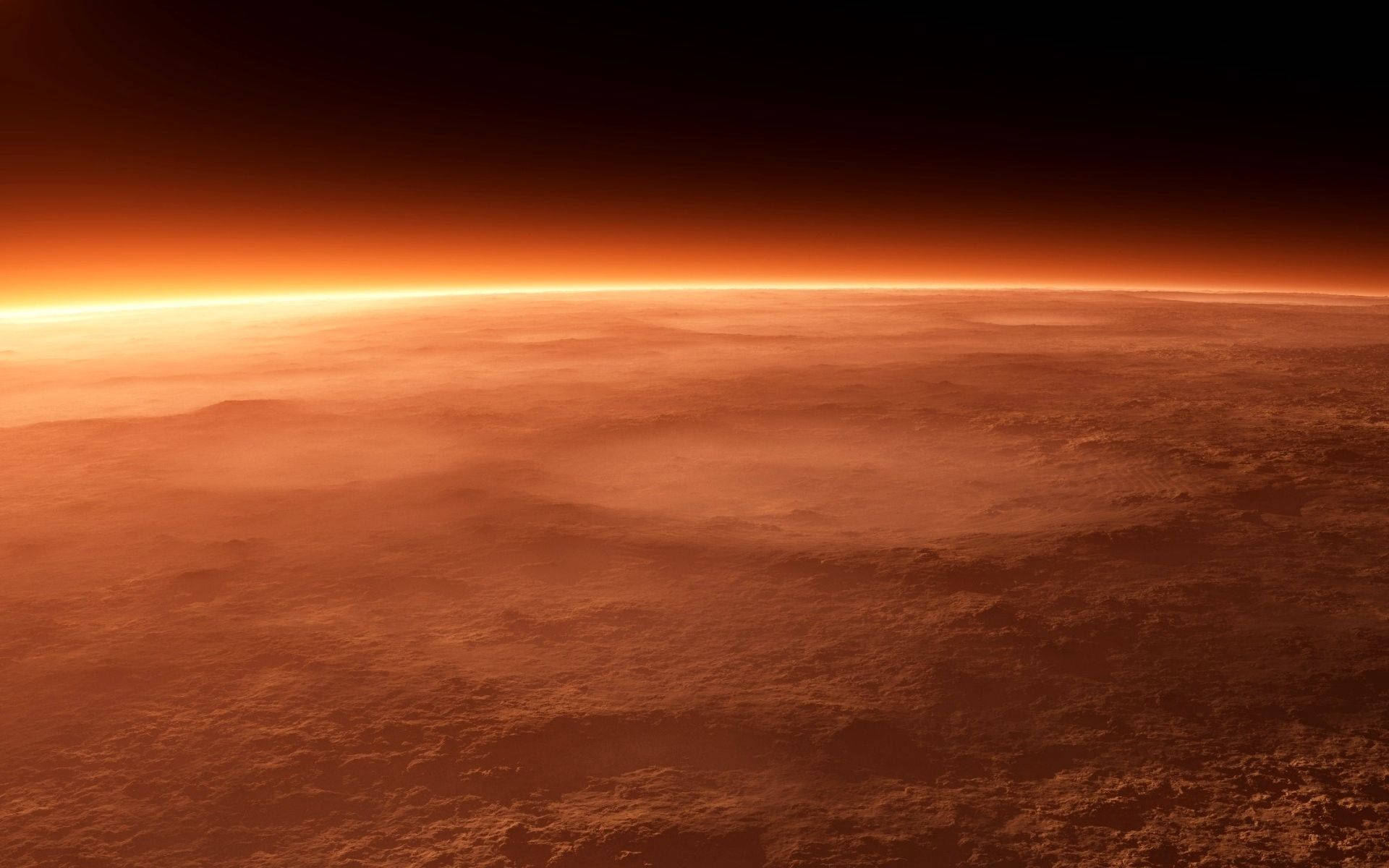 A View Of The Surface Of Mars Wallpaper