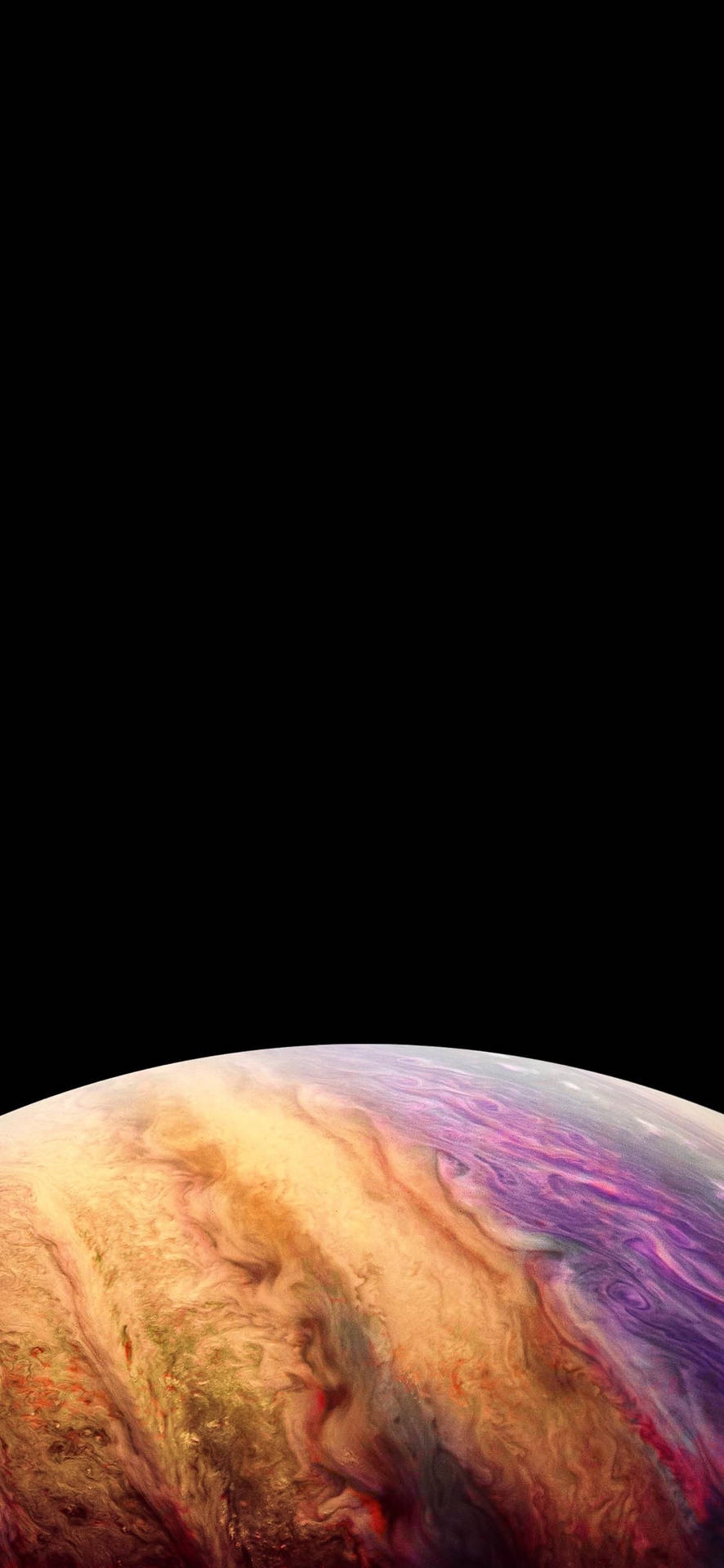 A Planet With A Colorful Surface Wallpaper