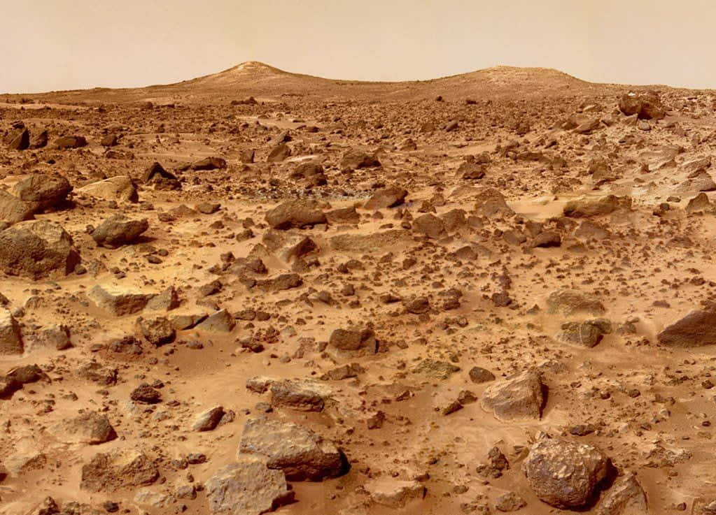 Stunning Mars Landscape Wallpaper