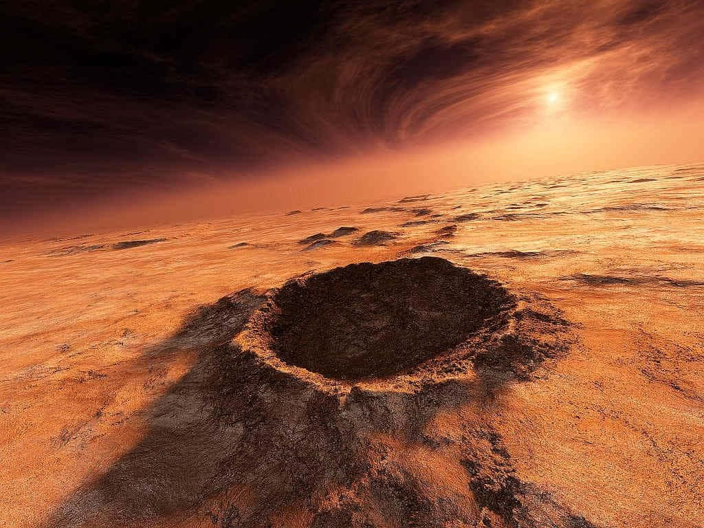 Captivating Mars Landscape Wallpaper