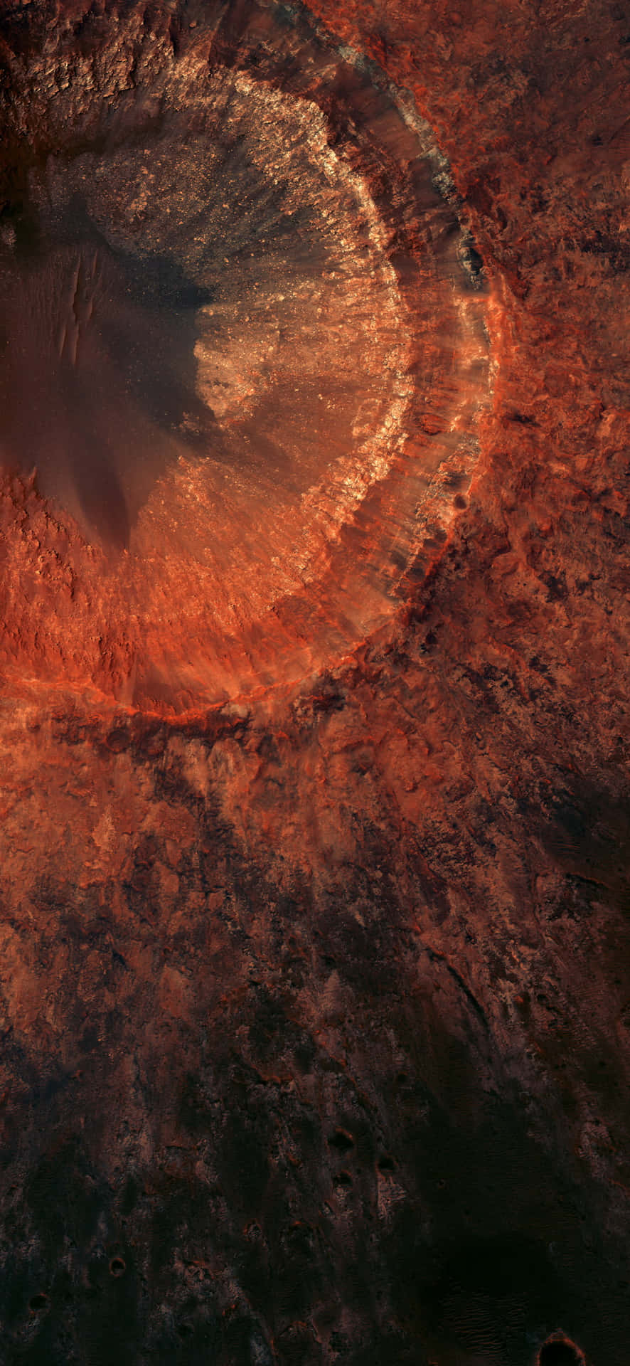 Mars Landscape: Intriguing Red Planet Surface Wallpaper