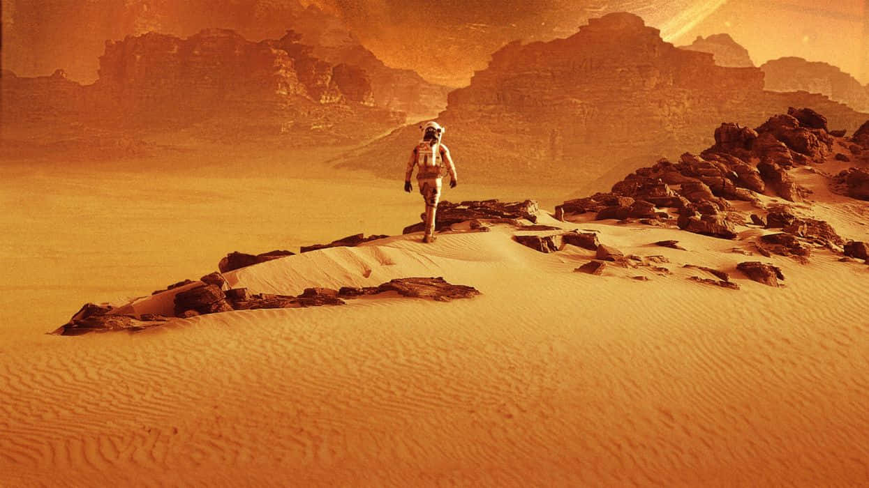 Spectacular Mars Landscape Wallpaper