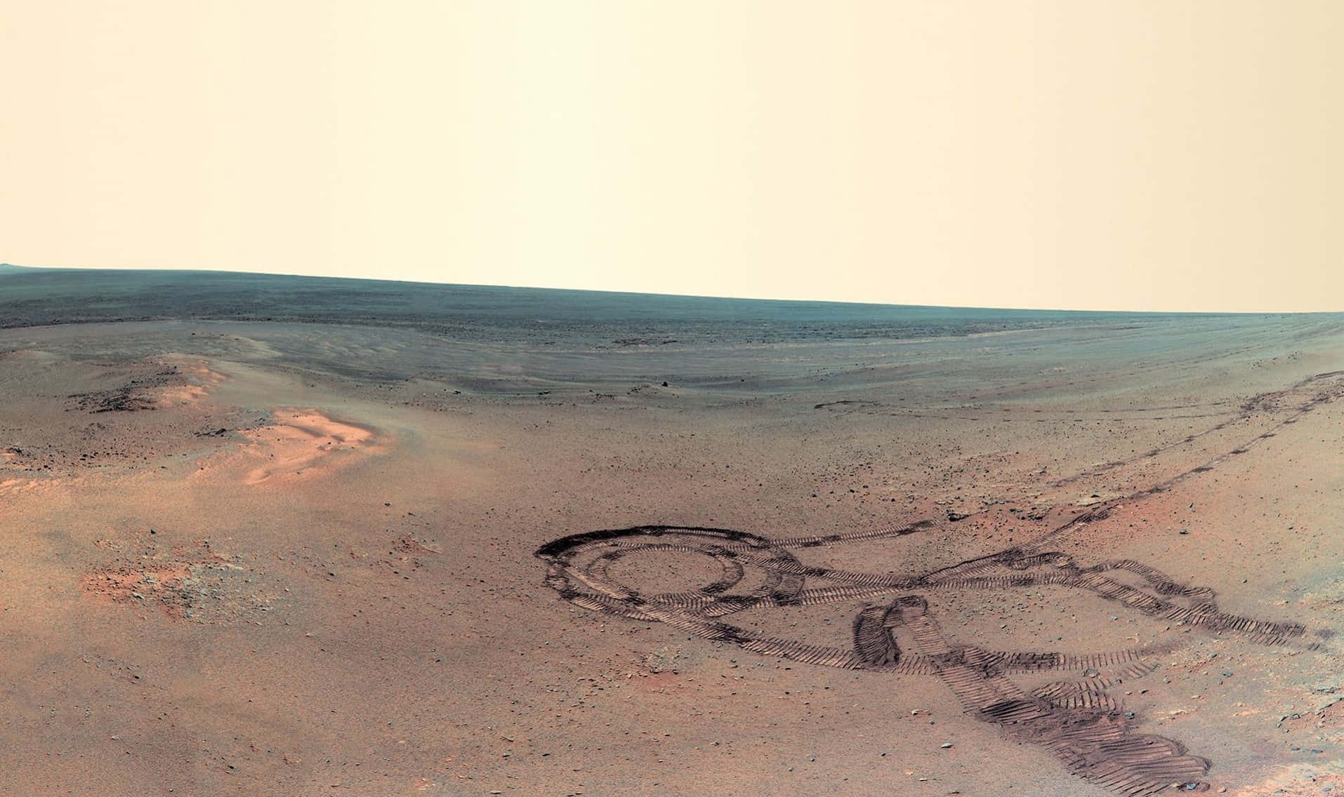 Majestuosopaisaje De Marte Con Una Vista Impresionante. Fondo de pantalla