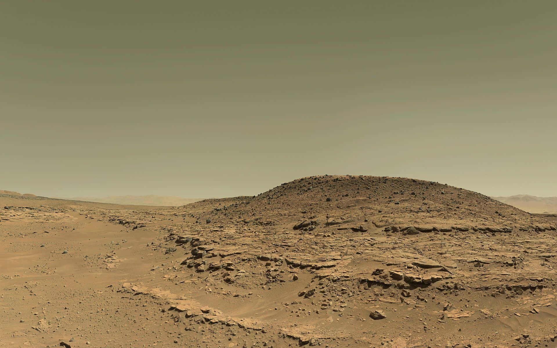 Majestic Mars Landscape - A New World Awaits Wallpaper