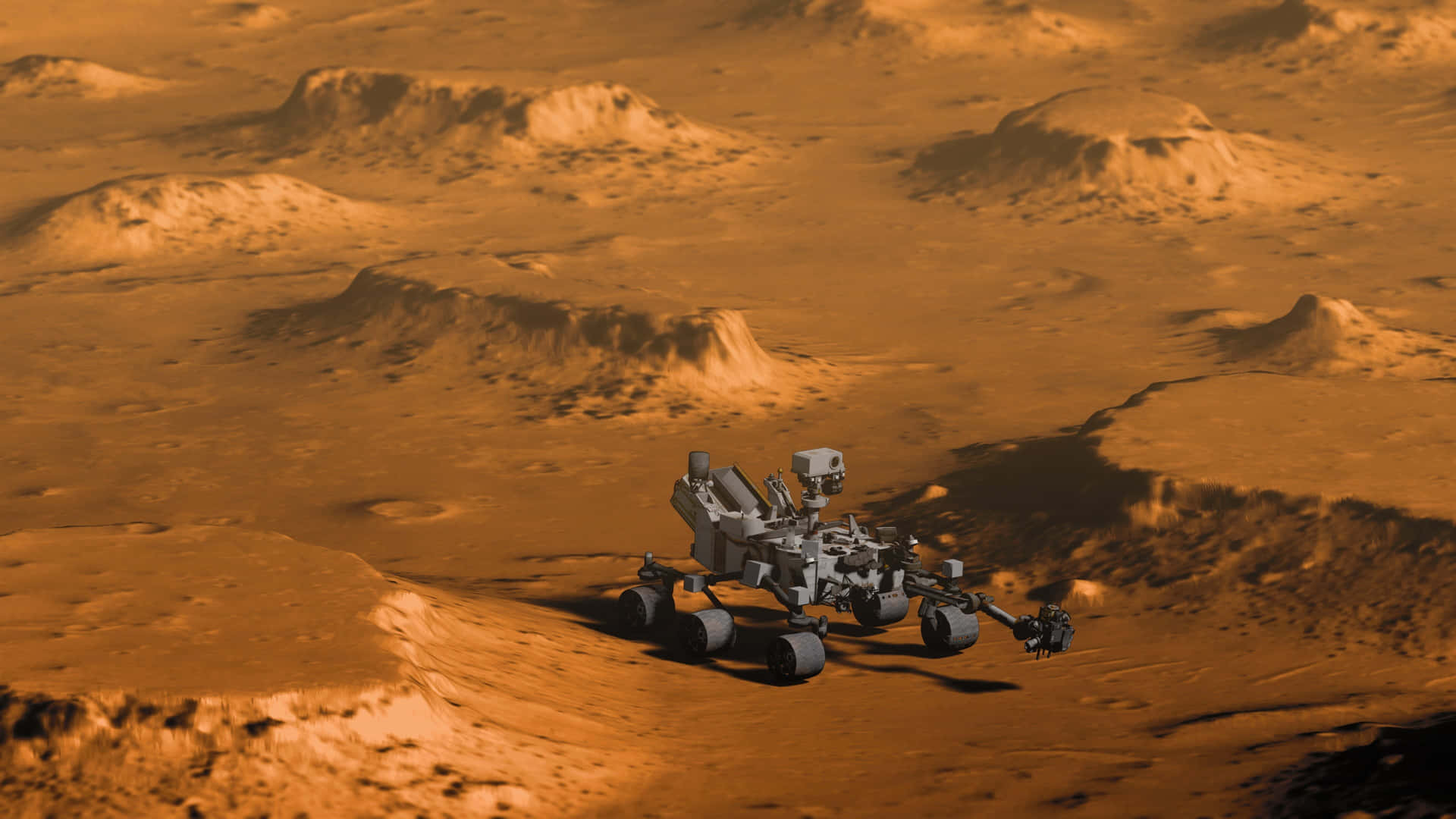 Captivating Mars Landscape Wallpaper
