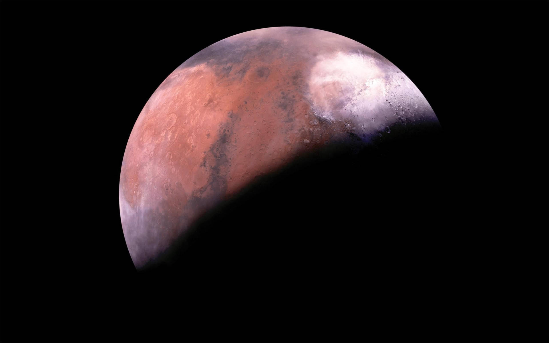 Mars On A Shadow Wallpaper