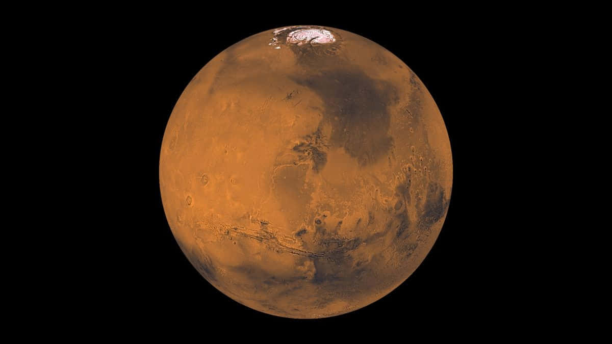 Fængslende Mars set fra himlen.
