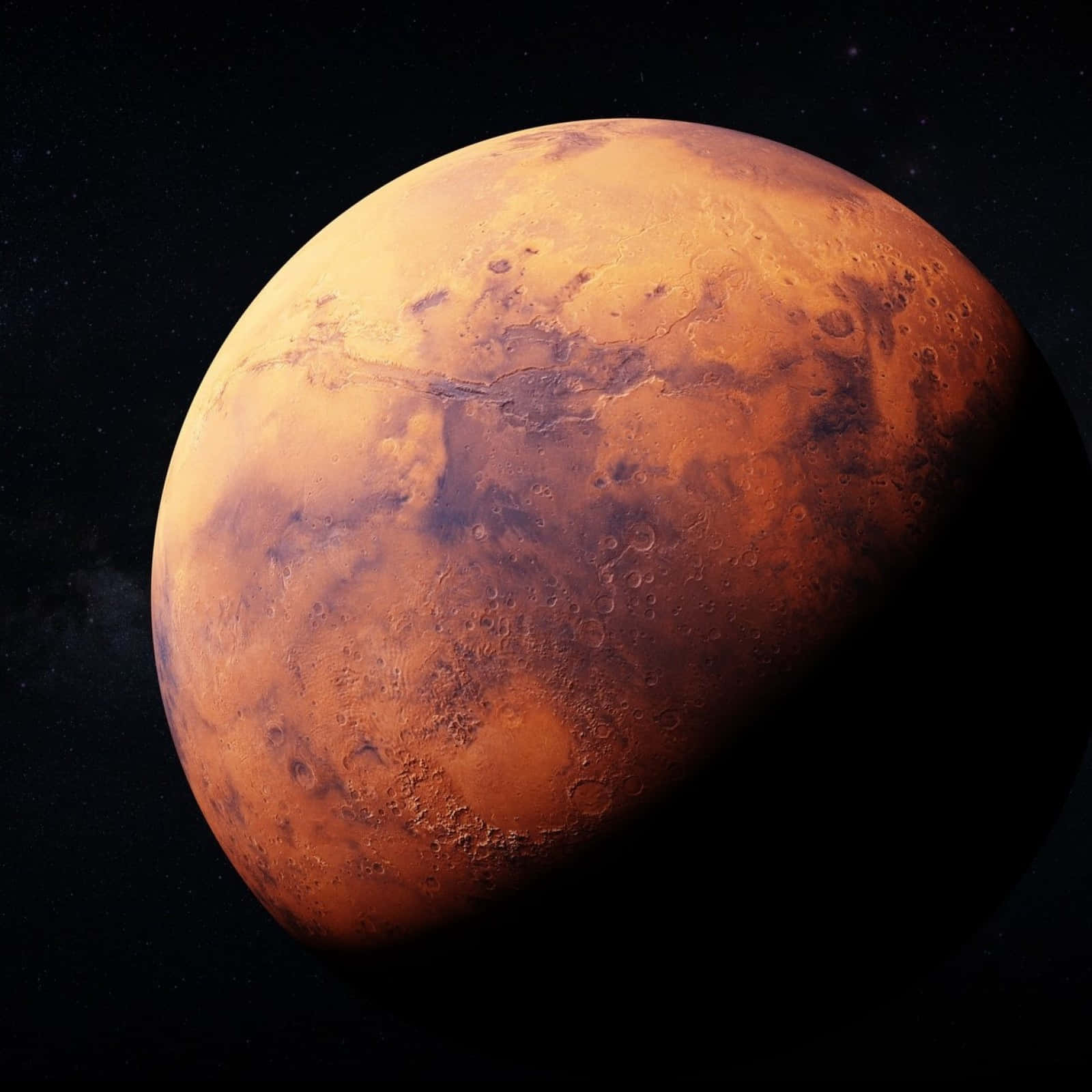 Bildotrolig Utsikt Över Mars